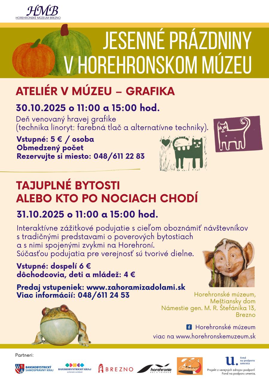 Jesenné prázdniny v Horehronskom múzeu Jesenné prázdniny 2025 v Horehronskom múzeu_plagát.jpg