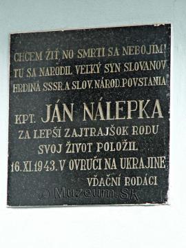Rodný dom kpt. Jána Nálepku, Smižany
