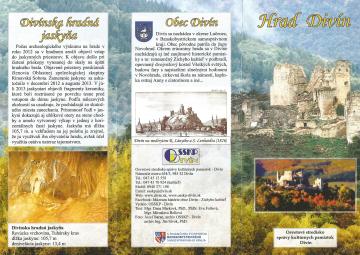 Hrad Divín - informačný leták