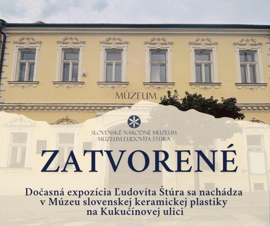 Múzeum Ľudovíta Štúra v Modre je od 1. decembra 2025 dočasne uzatvorené pre verejnosť