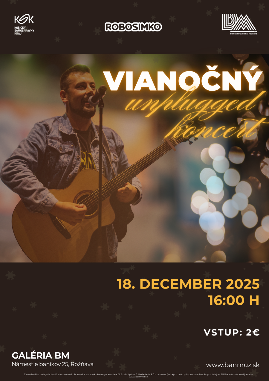 Plagát - Vianočný unplugged koncert - Robo Šimko.png